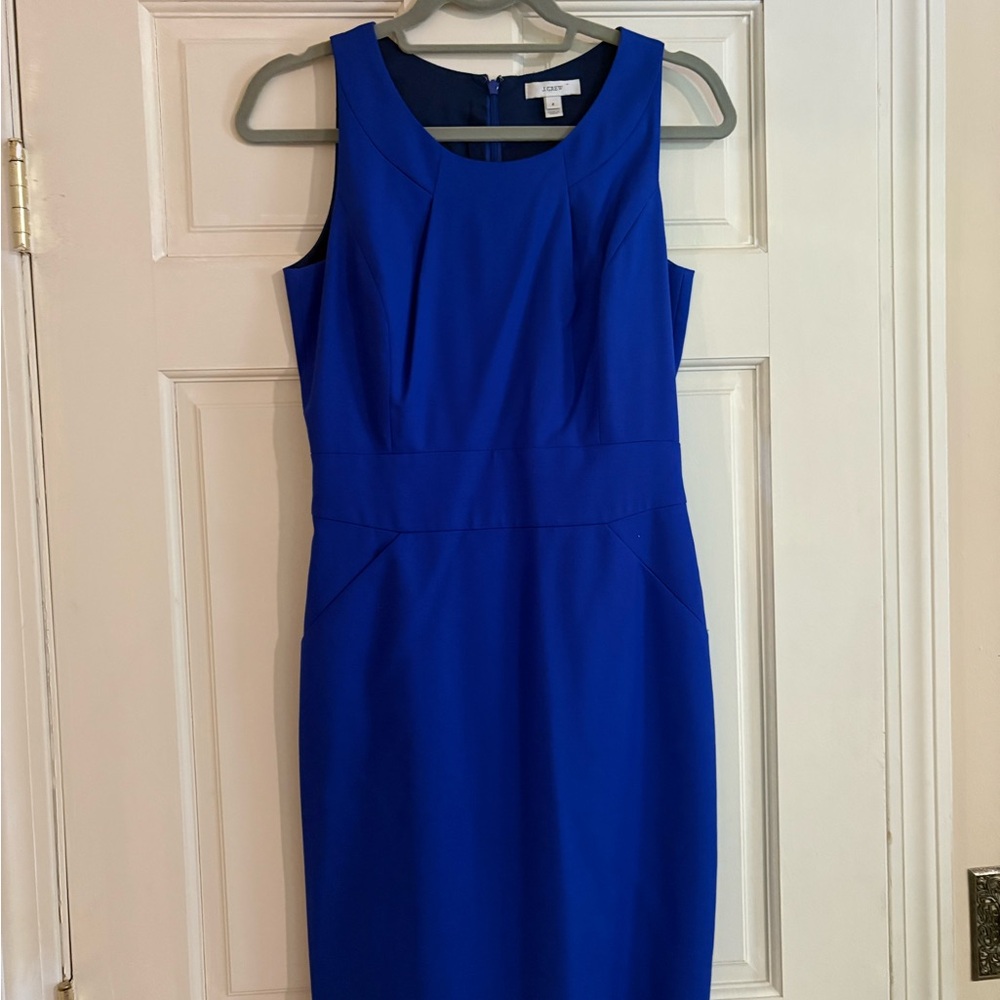 Elegant Blue Sleeveless Dress